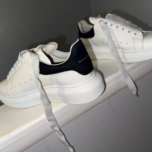 Alexander McQueen White and Black Sneakers